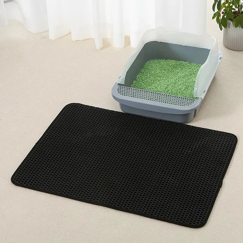 Non-Slip Litter Trapping Mat for Cats - Waterproof & Easy Clean