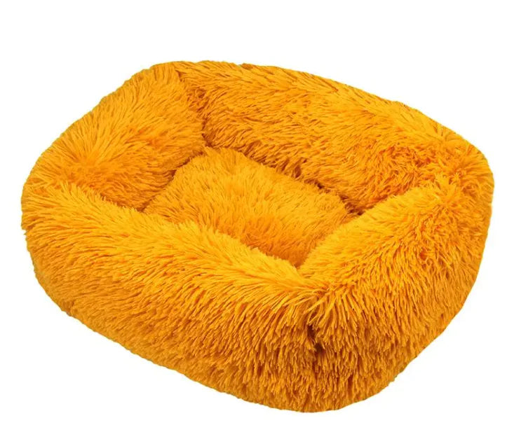 Cozy Plush Pet Bed - Machine Washable for Dogs & Cats