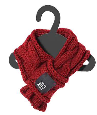 Cute Knitted Pet Scarf - Stylish Doggie & Cat Neckerchief