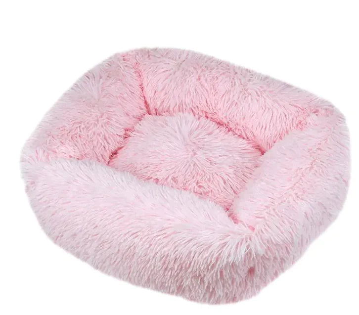 Cozy Plush Pet Bed - Machine Washable for Dogs & Cats