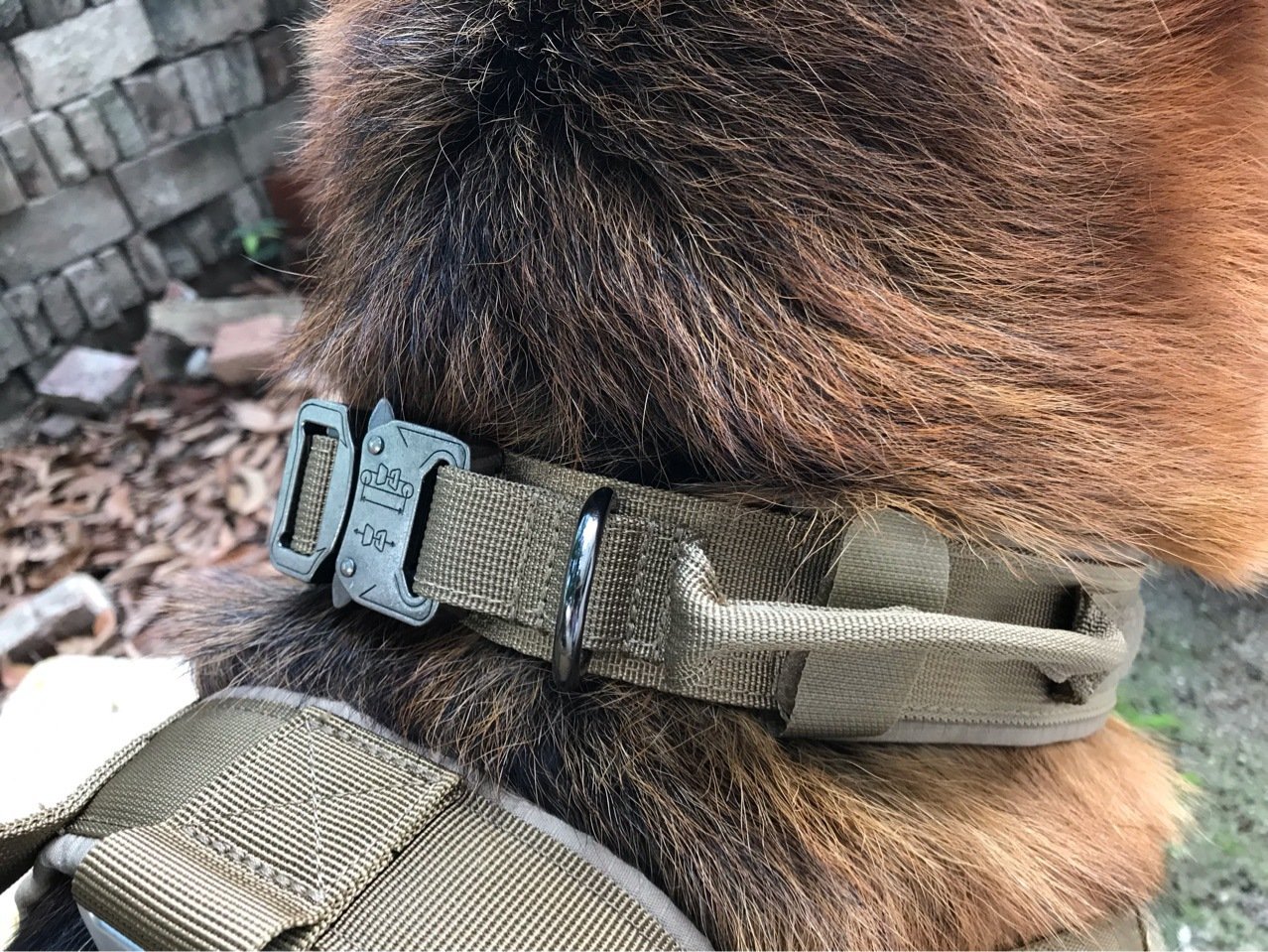 Heavy-Duty Tactical Dog Collar - Adjustable Military-Grade with Control Handle
