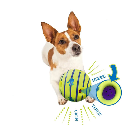 The Wobble Wag Giggle Ball - Interactive Rolling Dog Toy