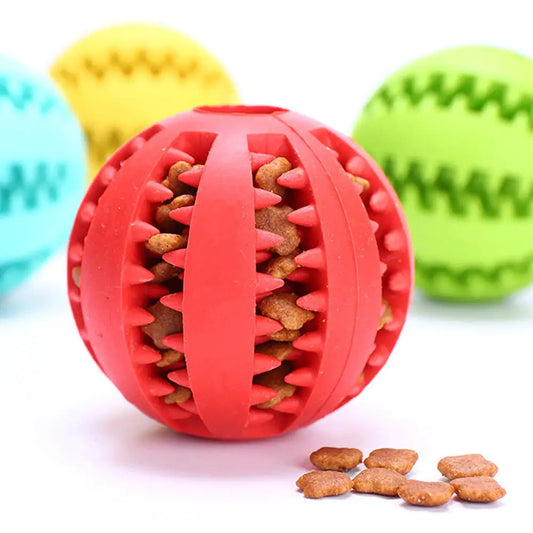 Treat Dispensing Dog Toy Ball - Teeth Cleaning & Interactive