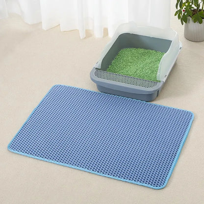 Non-Slip Litter Trapping Mat for Cats - Waterproof & Easy Clean
