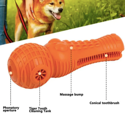 Tough Alligator Dog Chew Toy - Dental Cleaning for Aggressive Chewers