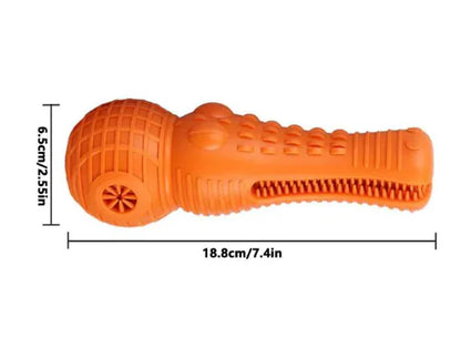Tough Alligator Dog Chew Toy - Dental Cleaning for Aggressive Chewers
