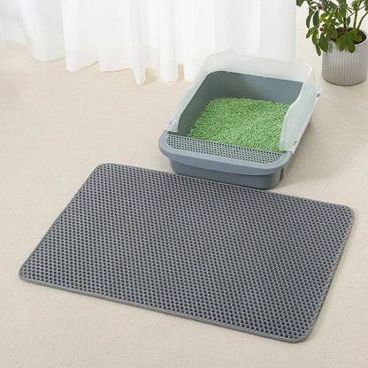 Non-Slip Litter Trapping Mat for Cats - Waterproof & Easy Clean
