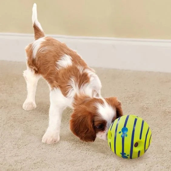 The Wobble Wag Giggle Ball - Interactive Rolling Dog Toy