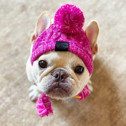 Cozy Pet Winter Hat with Ear Holes - Knitted Windproof Cap for Dogs & Cats