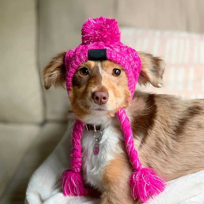 Cozy Pet Winter Hat with Ear Holes - Knitted Windproof Cap for Dogs & Cats