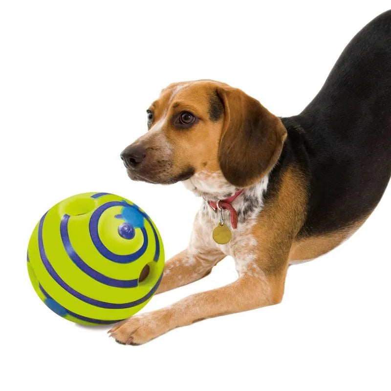 The Wobble Wag Giggle Ball - Interactive Rolling Dog Toy