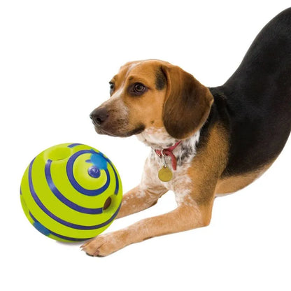 The Wobble Wag Giggle Ball - Interactive Rolling Dog Toy