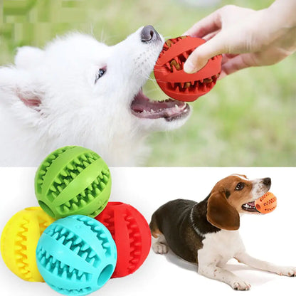 Treat Dispensing Dog Toy Ball - Teeth Cleaning & Interactive