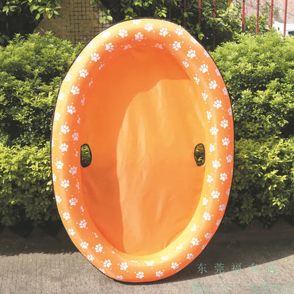 Inflatable Dog & Cat Pool Float - Portable & Puncture-Resistant Water Raft
