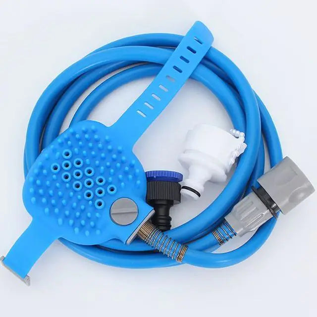 2-in-1 Pet Shower Sprayer & Brush - Easy Bathing for Dogs & Cats