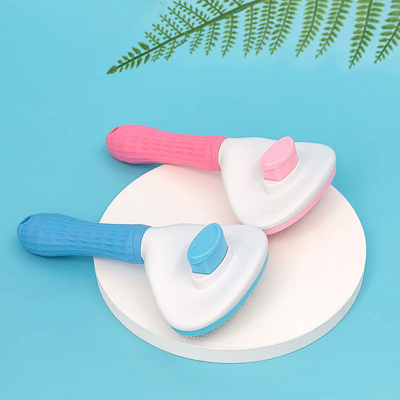Self-Cleaning Deshedding Brush for Dogs & Cats