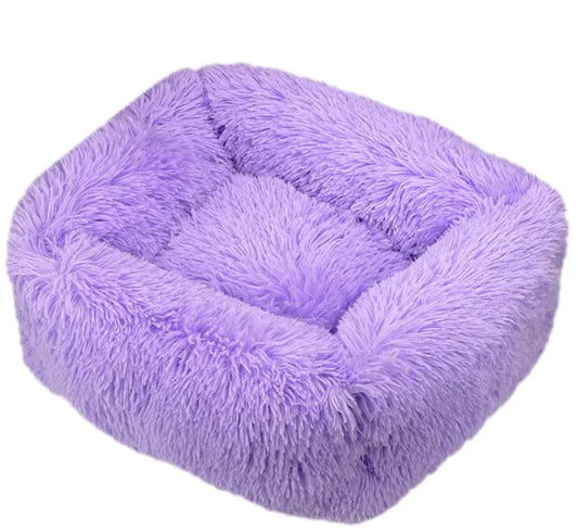 Cozy Plush Pet Bed - Machine Washable for Dogs & Cats
