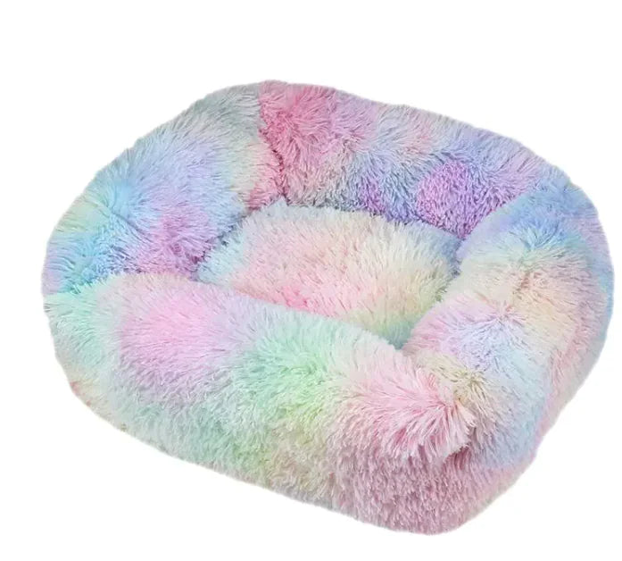 Cozy Plush Pet Bed - Machine Washable for Dogs & Cats