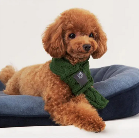 Cute Knitted Pet Scarf - Stylish Doggie & Cat Neckerchief