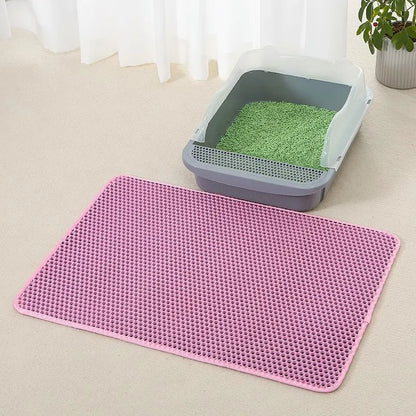 Non-Slip Litter Trapping Mat for Cats - Waterproof & Easy Clean