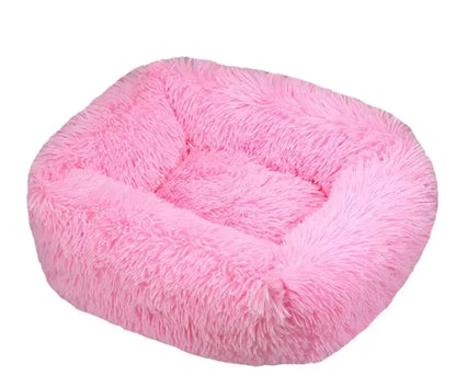 Cozy Plush Pet Bed - Machine Washable for Dogs & Cats