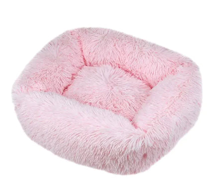Cozy Plush Pet Bed - Machine Washable for Dogs & Cats