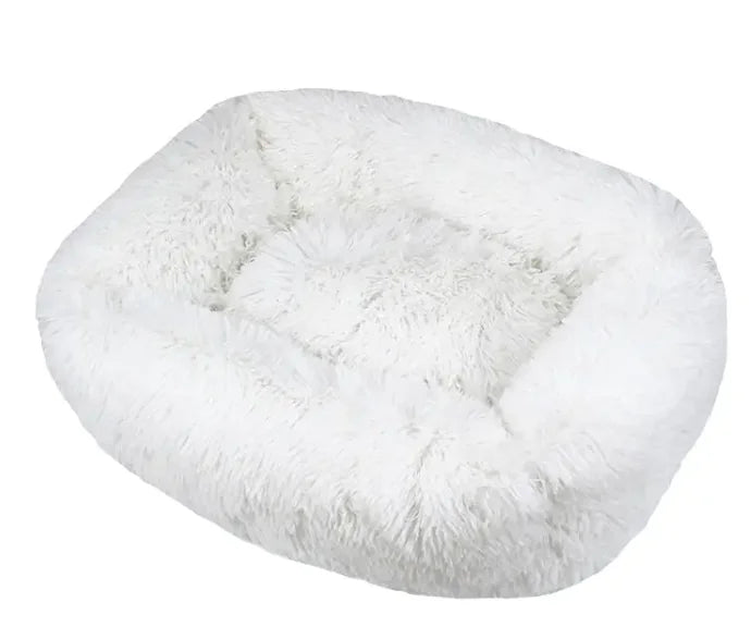 Cozy Plush Pet Bed - Machine Washable for Dogs & Cats