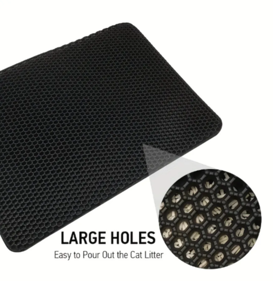 Non-Slip Litter Trapping Mat for Cats - Waterproof & Easy Clean