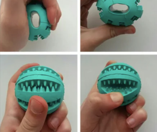 Treat Dispensing Dog Toy Ball - Teeth Cleaning & Interactive