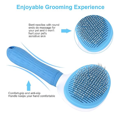 Self-Cleaning Deshedding Brush for Dogs & Cats
