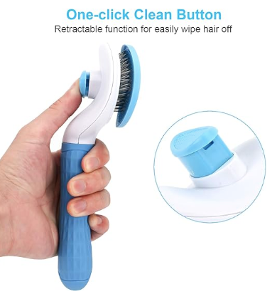 Self-Cleaning Deshedding Brush for Dogs & Cats