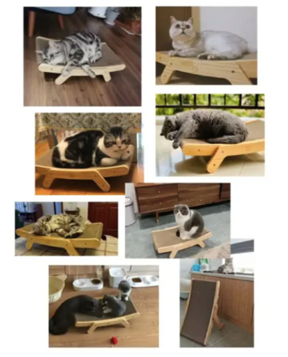 2-in-1 Transformable Cat Bed & Vertical Scratcher