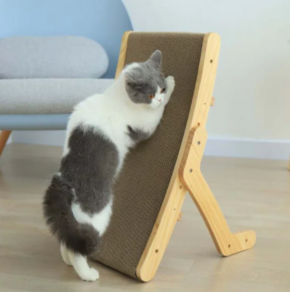 2-in-1 Transformable Cat Bed & Vertical Scratcher