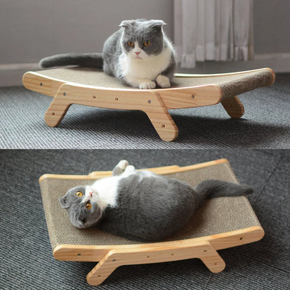 2-in-1 Transformable Cat Bed & Vertical Scratcher