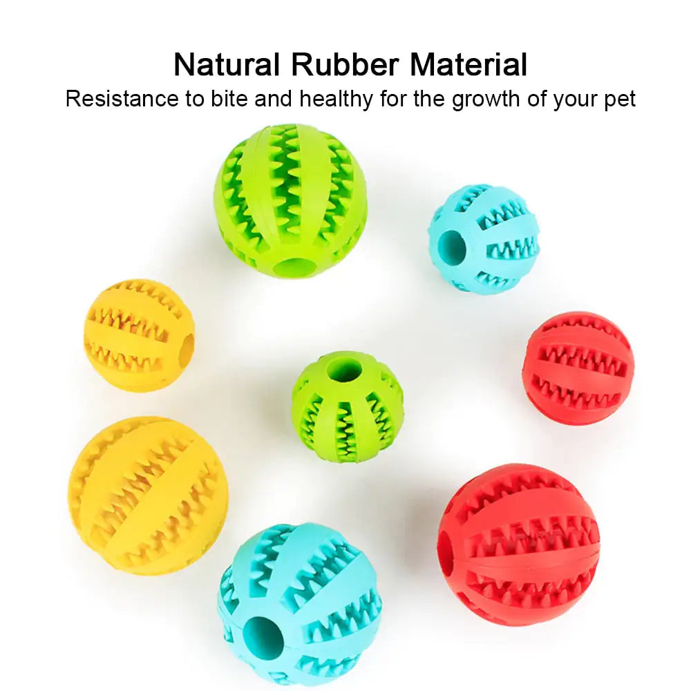 Treat Dispensing Dog Toy Ball - Teeth Cleaning & Interactive
