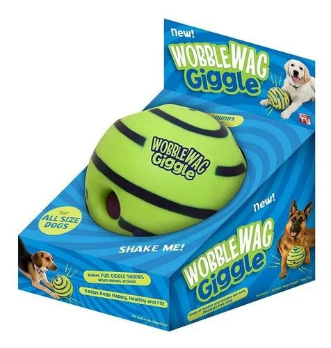 The Wobble Wag Giggle Ball - Interactive Rolling Dog Toy