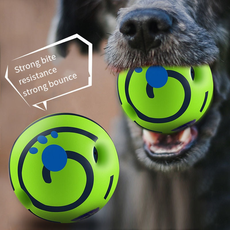 The Wobble Wag Giggle Ball - Interactive Rolling Dog Toy